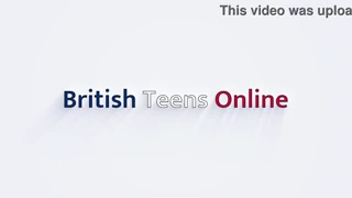 British newbie Ellie teased in edging session