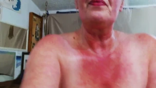 1187 DawnSkye1962 Thong Tease Turns Into Fingering Climax
