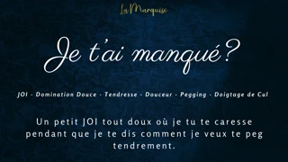 french audio porn joi pegging session asks did you miss me
