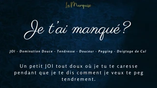 french audio porn joi pegging session asks did you miss me