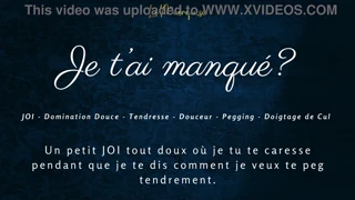french audio porn joi pegging session asks did you miss me