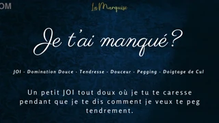 french audio porn joi pegging session asks did you miss me