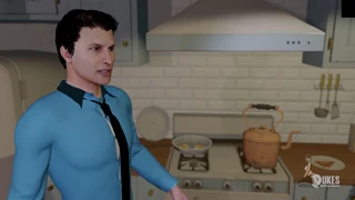 Člověče, ani nemůžu psát správně, ale sledování téhle roztoužené ženy, jak ji bouchají v kuchyni, je horké!