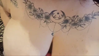 Damn big tits Italian explodes in hot cumshot!