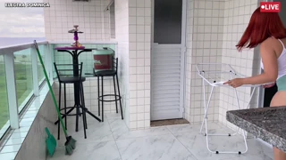 maid's sexy outfit provokes me as wife watches angrily
