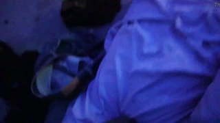 I, a sexy skinny brunette, pleasure and swallow from a big black cock