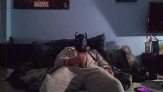 Obedient Pup Releases Thick Cum