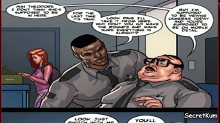 Come una Chick Ebony Schizza su un Cazzo Size Mandingo in Fuck Guardia Sicurezza Classe Arte - Blacked?