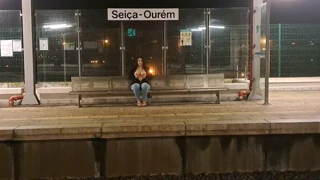 heart racing public train station fuck with stranger outdoors