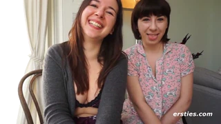 kriss and lea lock lips then eat pussy deep