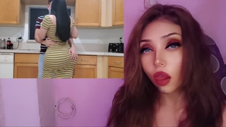 Vruća Latina MILF dobiva creampie u kuhinji POV