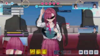 Hey, lihat permainan Hentai liar dengan aksi mata tertutup!