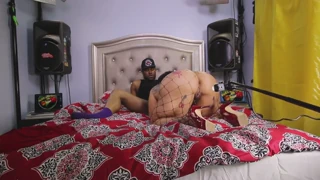 queen rogue's latina big tits big ass pussy hammered by black cock behind the scenes camera angle one