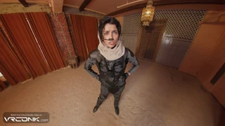 VRコンク：ユニフォーム姿のブロネット・チャニがデューン・コスプレ・パロディ pt.3