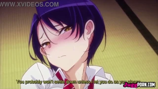 Sexy student bangs her classmate's thick shaft in wild hentai action