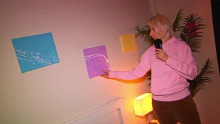 Fille amateur blonde se fait baiser après le tournage TV