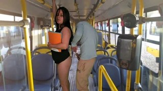 Student Gets Wildly Fucked on a Public Bus in Broad Daylight!