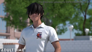 ADULT TIME Hentai: director obliga a alumnos tardíos a follar en público