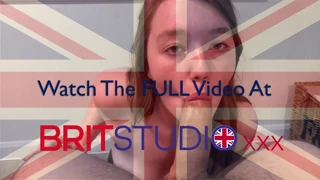 Ecstatic British Newbie Trembles Sucking Cock Swallowing Thick Cumload