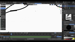 Detaljan Blender render crne hentai likinje sa velikim sisama