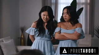 hey, puras tabú asiáticas lulu chu & kimmy kimm en fantasía de trío doppelganger salvaje! 🔥