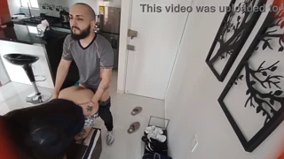 taking the restaurant delivery guy's cock right into my wet pussy