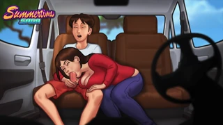 MILF tetona chupa polla enorme en mamada babosa