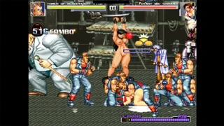mai shiranui endures endless gangbang doggystyle creampies in hentai mugen orgy