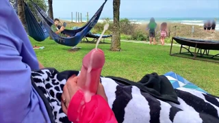 don't pay attention to them - show everyone how you cum!