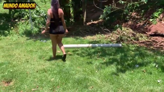 Devouring her thick latina ass for the first time