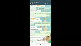 whatsapp chat with tati gets wild 🔥 we fuck hard in the office 🍑💦