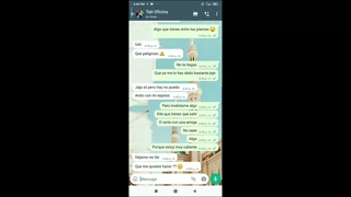 whatsapp chat with tati gets wild 🔥 we fuck hard in the office 🍑💦