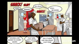 Wow, guarda questo - Staff del ristorante in orgia interrazziale selvaggia proprio in cucina