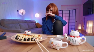 sia siberia cosplays nobara kugisaki for double penetration
