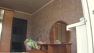 Neighbor Peeks at Chubby Milf's Curvy Body Display