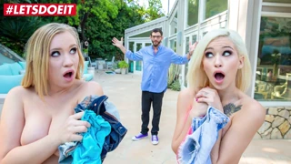 Bailey Brooke và Kiara Cole đụ hung hãn gã tội nghiệp