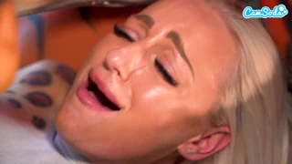 xxx باڈی پینٹ وائلڈ سلپی بلاوجاب اور لیزبین سسکرنگ 2 پر 1