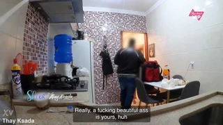 delivery man, did my milf tits and skin drive you insane for public cuckold sex?