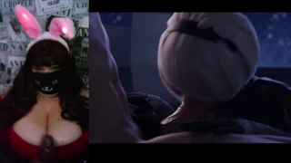 Busty MILF webcam streams big natural tits during hentai session