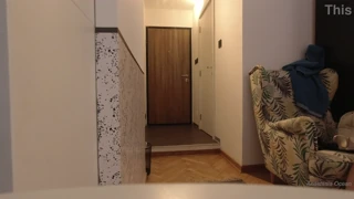Naked blonde meets delivery guy and keeps him around