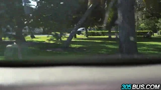 Veronica Rodriguez Overcome with Excitement Taking Cocks on the 305 Bus