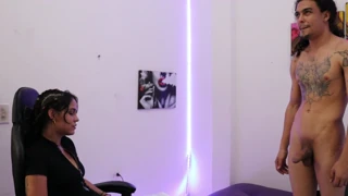 tattooed latin girl with shaved tight pussy loves hard fucking in homemade video - porn in spanish