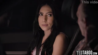 Horny mature guy convinces petite 18+ friend for a hot threesome