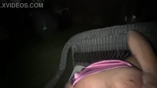 ebony fijii's huge ass gaped by jamaican bbc str8rich outdoors in backyard