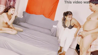 uttaran20 desi sexy teens 18+ have hot threesome with squirting, facial, and deep throat