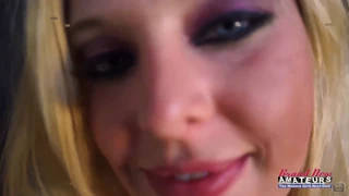 Blonde Mya Sucks Cock Before Getting Pounded Deep And Facialed