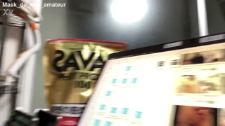 real amateur unmasks in verification video
