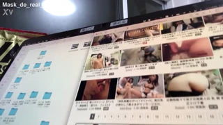 real amateur unmasks in verification video