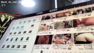 real amateur unmasks in verification video