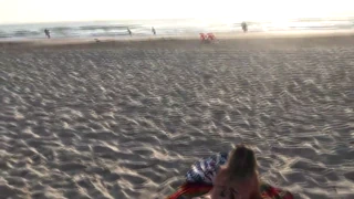 a beach picnic turns into homemade anal creampie pov